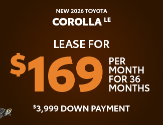 2026 Toyota Corolla LE offer