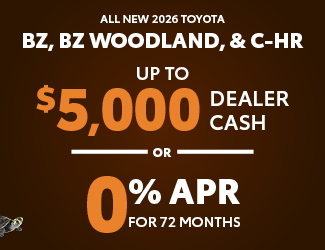 2026 Toyota bZ, bZ Woodland, & C-HR Offer