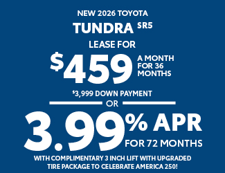 2026 Toyota Tundra SR5 Offer
