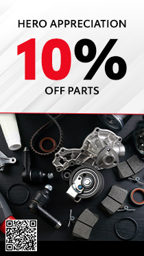 Hero Appreciation 10 precent off parts special
