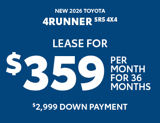 2026 Toyota 4Runner SR5 4x4 Offer