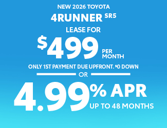 2026 Toyota 4Runner SR5 Offer