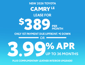 2026 Toyota Camry LE Offer