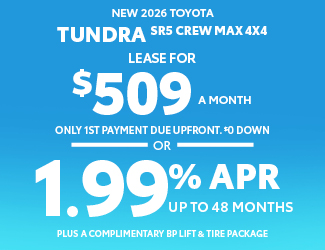 2026 Toyota Tundra SR5 Crew Max 4x4 Offer
