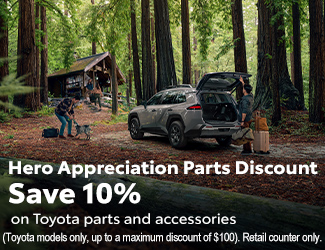 Hero Appreciation Parts Discount Save 10 precent