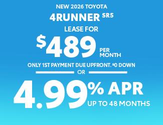 2026 Toyota 4Runner SR5 Offer