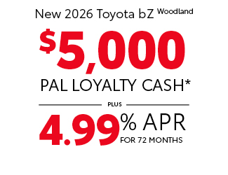 2026 Toyota bZ Woodland Offer