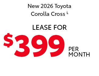 2026 Toyota Corolla Cross L Offer