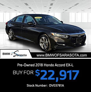 Pre-Owned 2018 Honda Accord EX-L