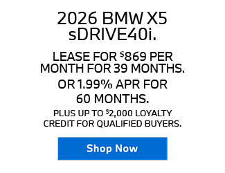 2026 BMW X5 sDrive40i offer