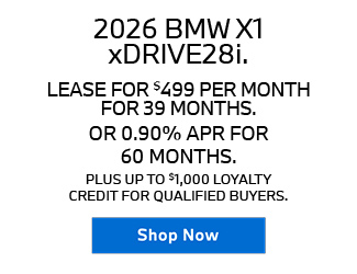 2026 BMW X1 xDRIVE28i offer