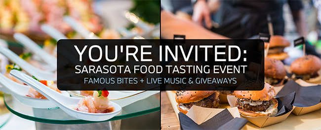 You are invited to Sarasota Food Tasting Event