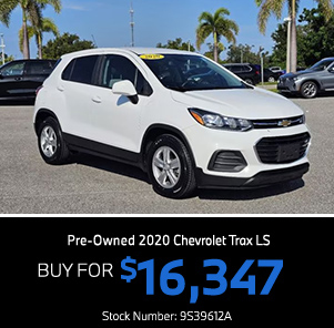 Pre-Owned 2020 Chevrolet Trax LS