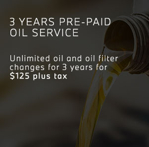 3 years prepaid oil service offer