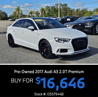 Pre-Owned 2017 Audi A3 2.0T Premium