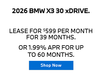 Select New BMW X3