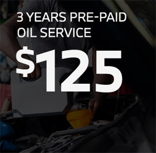 3 years Pre-paid oil service