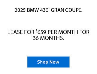 lease offer on new BMW 430i Gran Coupe offer