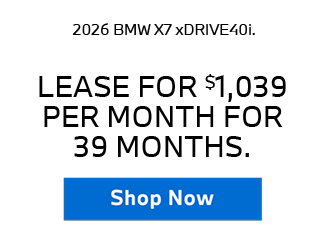 2026 BMW X7 xDRIVE40i offer
