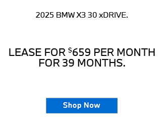 lease offer on new BMW X3