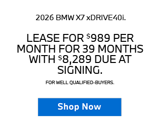 2026 BMW X7 xDRIVE40i offer