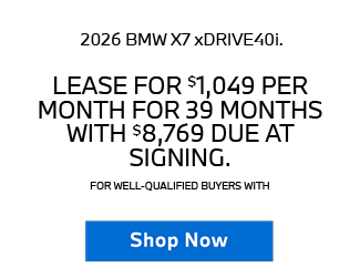 2026 BMW X7 xDRIVE40i offer