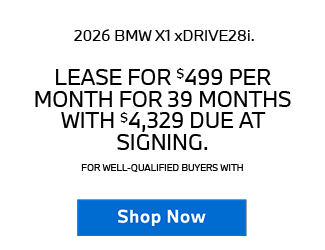 2026 BMW X1 xDRIVE28i offer