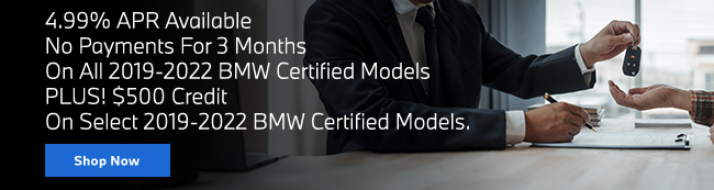  APR special offer on BMW certified models