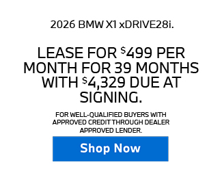 2026 BMW X1 xDRIVE28i offer
