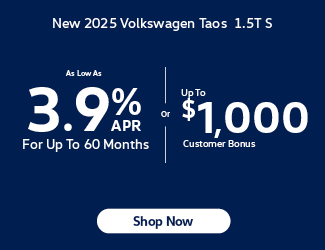 New 2025 Volkswagen Taos 1.5T S offer