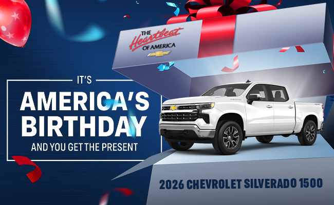 America's birthday and you get the present