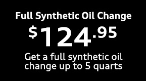 Full Synthetic oil change, up to 5 quarts at special price