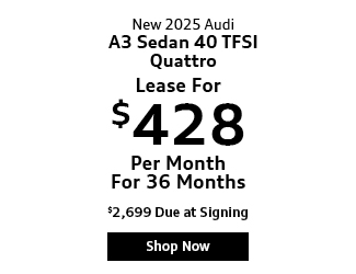 2025 Audi A3 40 TFSI Quattro Sedan offer
