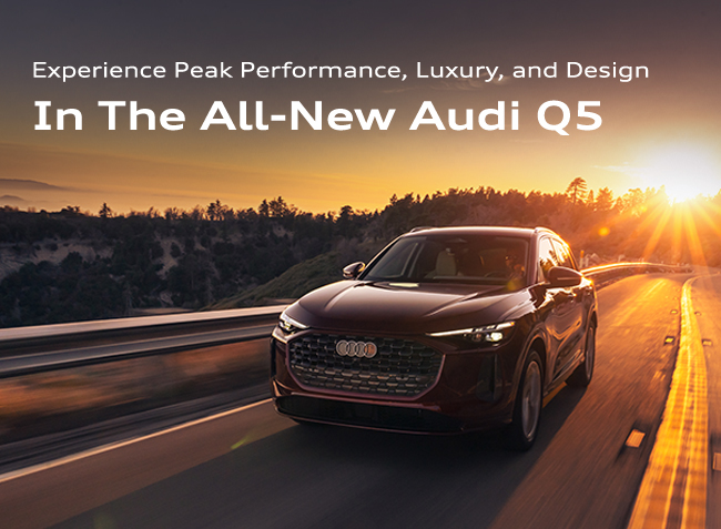 Experience peak performance, luxury and design in the all new Audi Q5