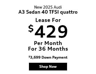 2025 Audi A3 40 TFSI quattro Sedan offer