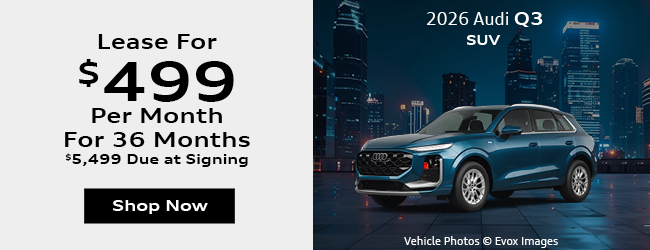 2026 Audi Q3 SUV Models offer