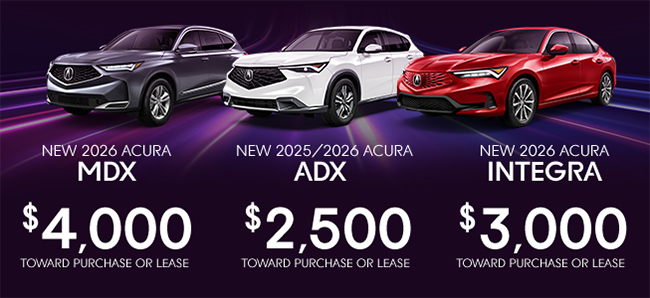 2026 Acura model lineup