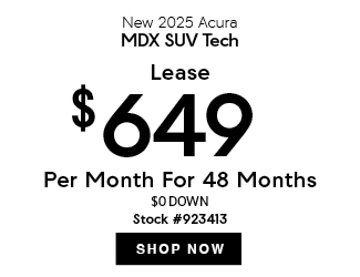 2025 Acura MDX SUV offer