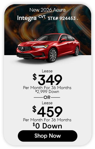 a white 2026 Acura Integra offer