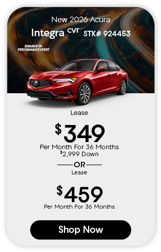 a white 2026 Acura Integra offer