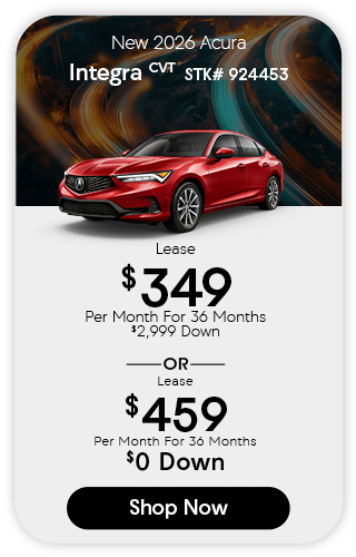 a white 2026 Acura Integra offer