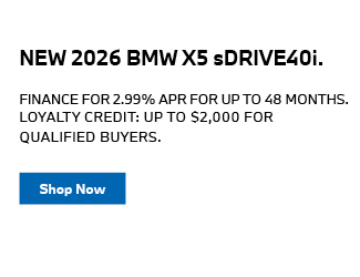 2026 BMW X5 sDRIVE40i Offer