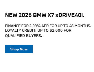 2026 BMW X7 xDRIVE40i offer