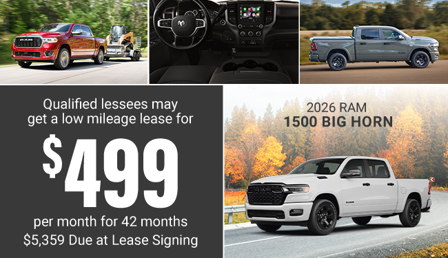2026 RAM 1500 Big Horn offer