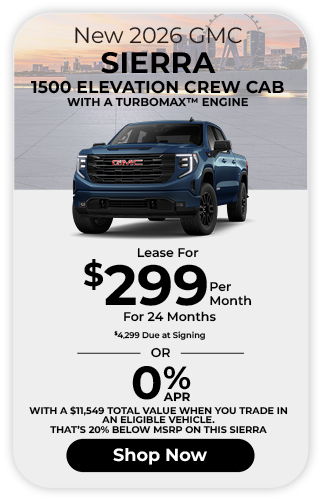 2026	GMC	Sierra 1500 Elevation Crew Cab With A Turbomax Engine offer