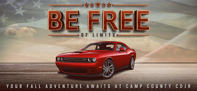 Be Free of Limits - Your Fall Adventure Awaits  at Camp County CDJR