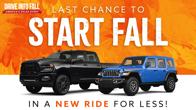 Start Fall and Enjoy the fun of fall in the ride you’ve always wanted