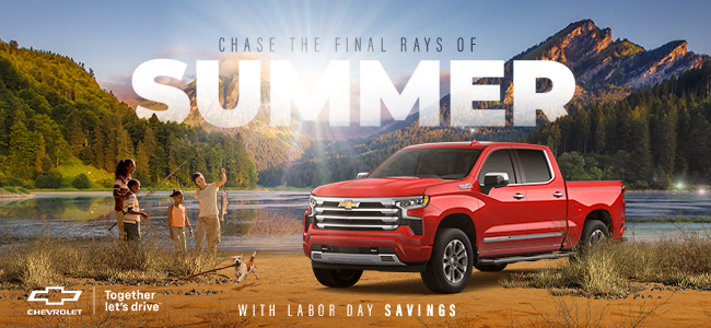 Chase the final Rays of Summer - with Labor Day Savings