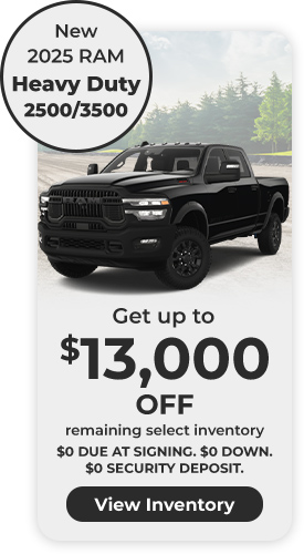2025 RAM Heavy Duty 2500/3500 offer