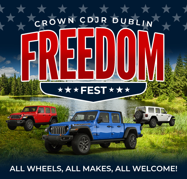 Crown CDJR Dublin Freedom Fest - All wheels all makes all welcome
